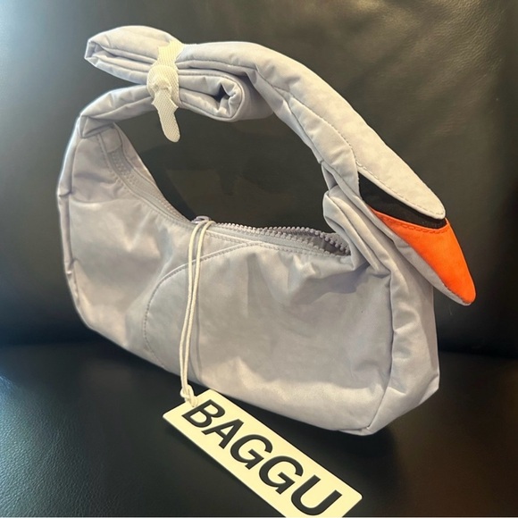 NWT / BAGGU SWAN BAG IN Grey/Lavendar - Picture 1 of 16